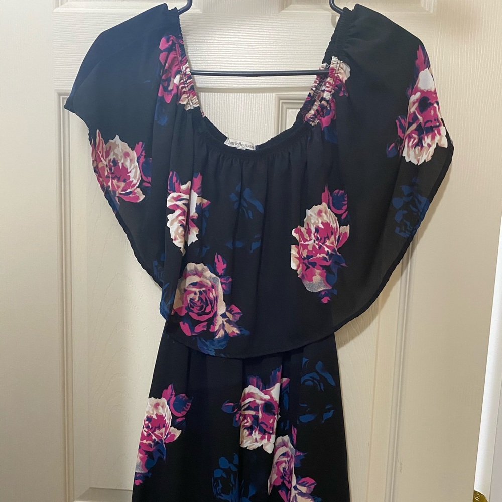 Charlotte Russe off the shoulder floral dress